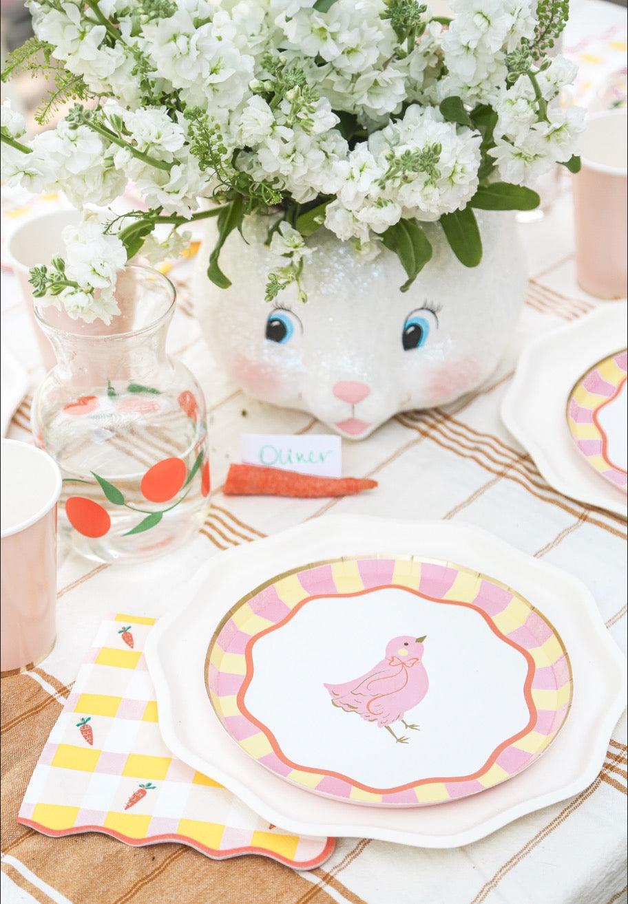 SWEET CHICK EASTER SMALL PLATES Bonjour Fete Plates SWEET CHICK EASTER SMALL PLATES Bonjour Fete - Party Supplies