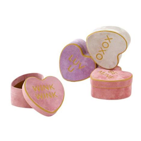 CONVERSATION HEART BOX Bonjour Fête  CONVERSATION HEART BOX Bonjour Fete - Party Supplies