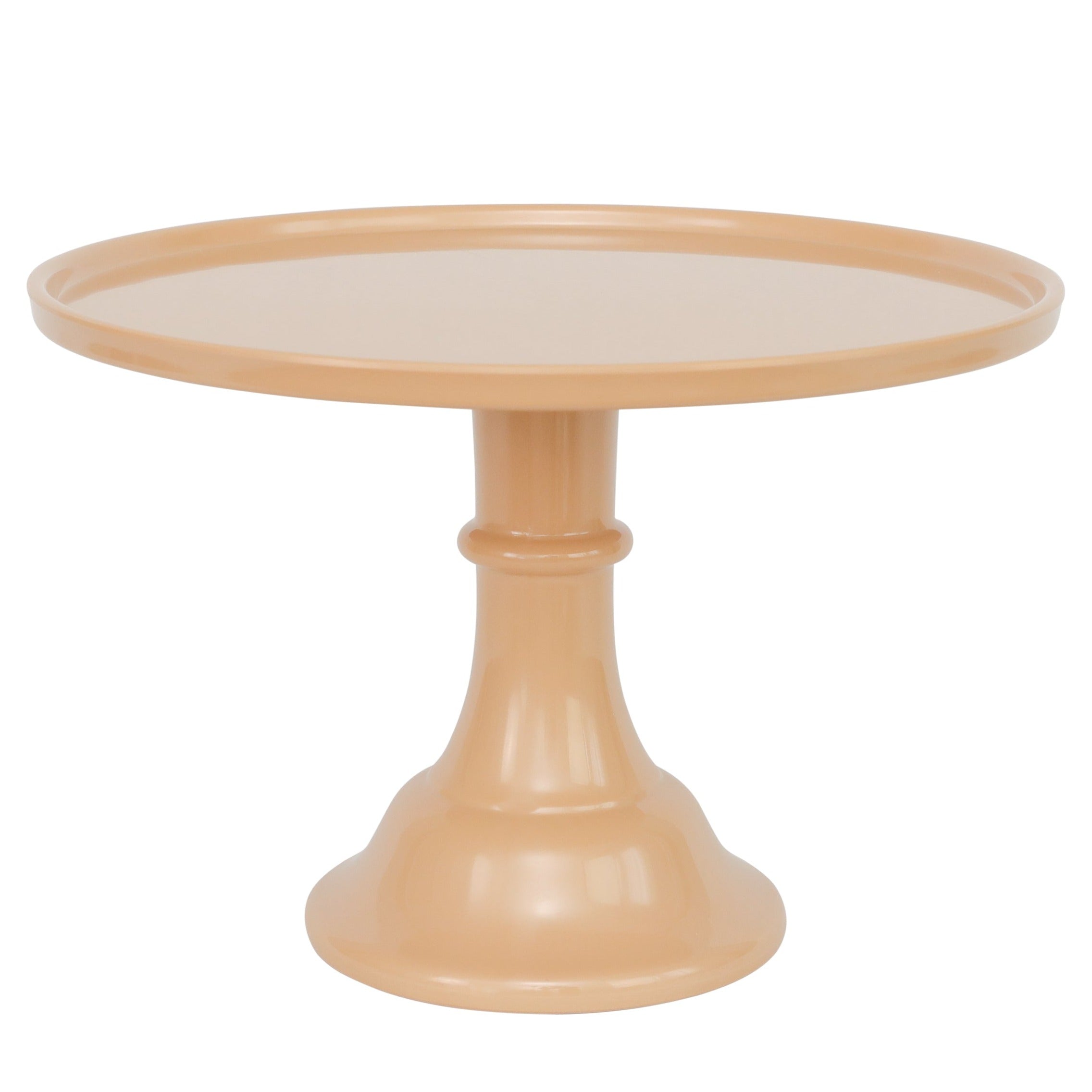 LARGE LATTE BROWN MELAMINE CAKE STAND Bonjour Fete