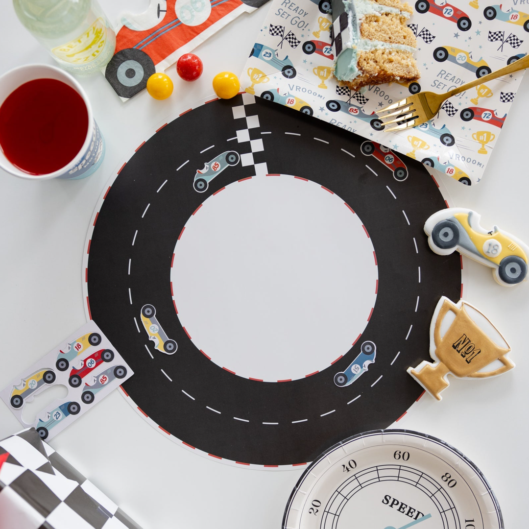 Race Track Placemats Bonjour Fete Party Supplies Vehicles