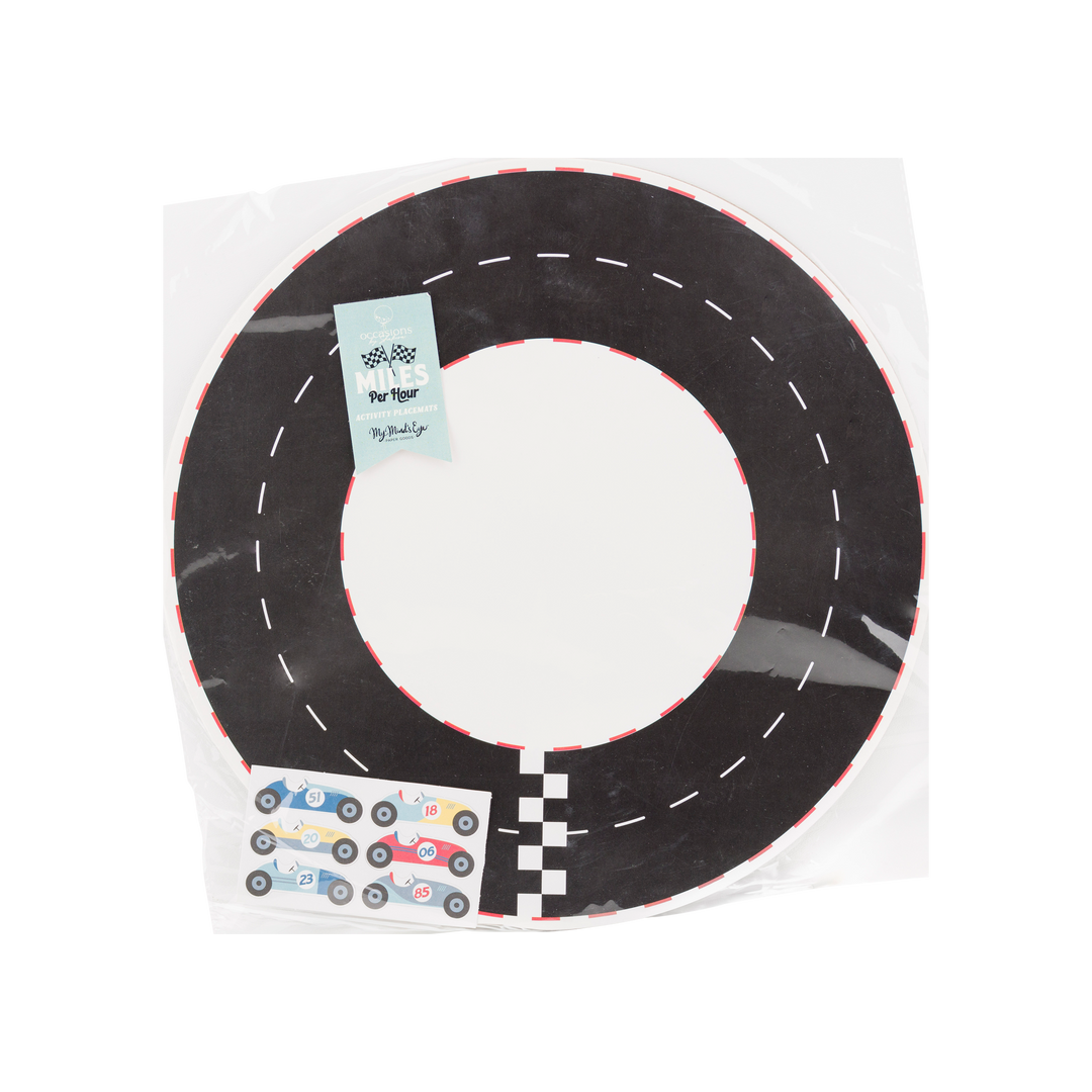 Race Track Placemats Bonjour Fete Party Supplies Vehicles