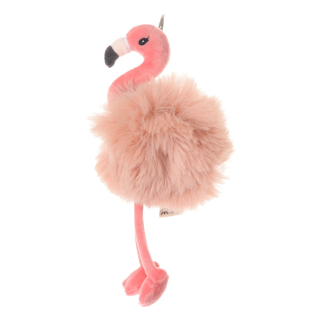 Pink Flamingo Phoebe Key Ring Bukowski Bears Bonjour Fete - Party Supplies