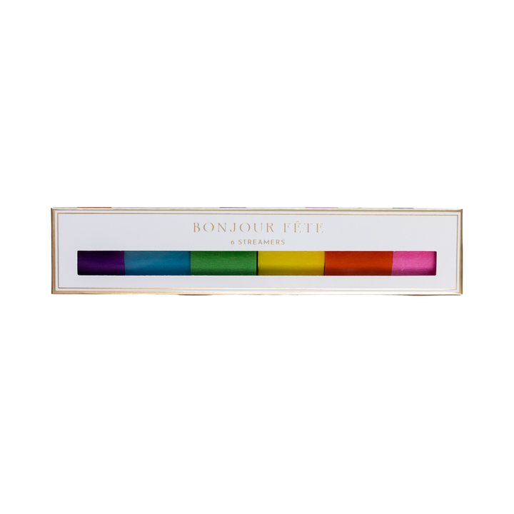 RAINBOW CREPE PAPER STREAMERS Bonjour Fete Garlands & Banners Bonjour Fete - Party Supplies