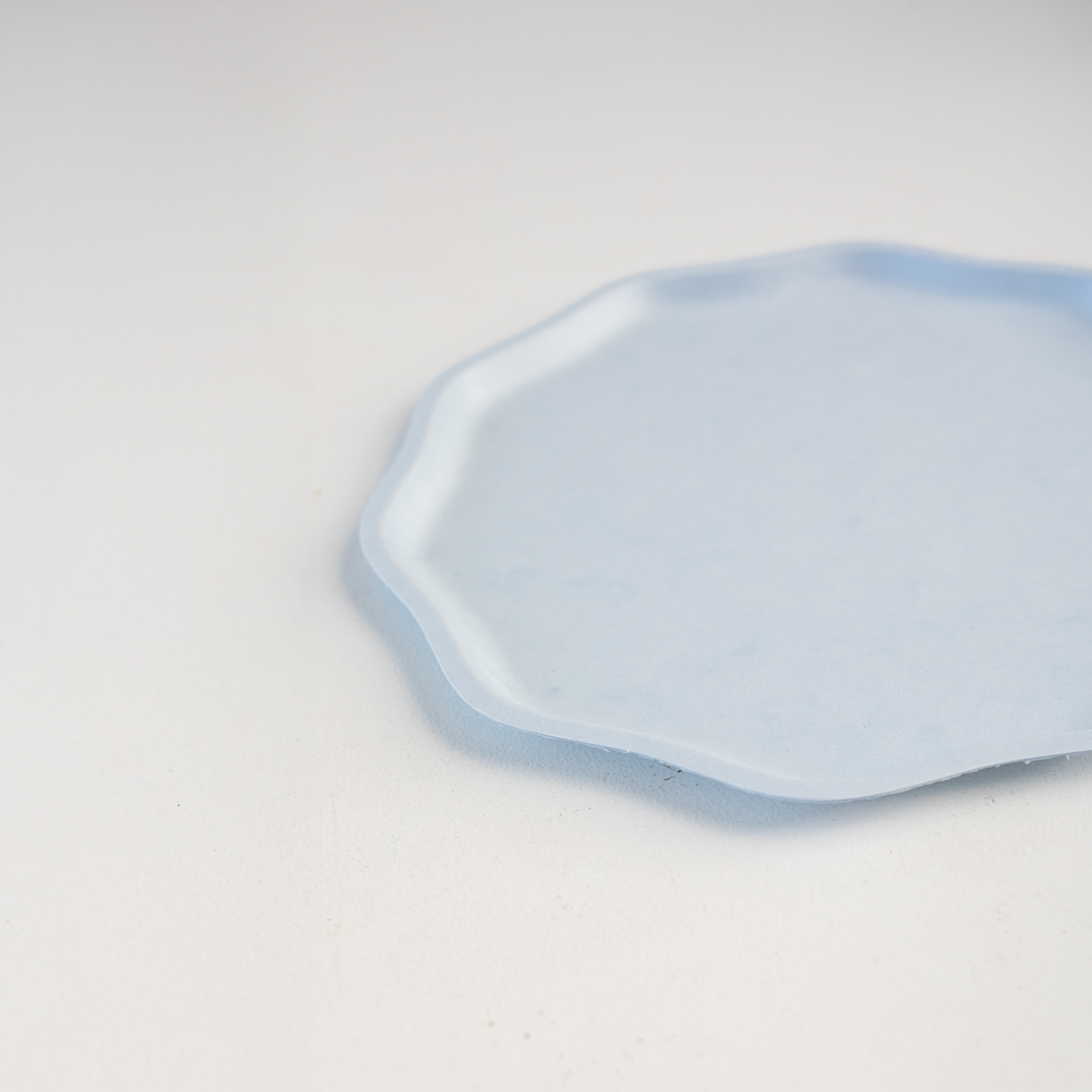 SKY BLUE COMPOSTABLE DINNER PLATES Bonjour Fete SKY BLUE COMPOSTABLE DINNER PLATES Bonjour Fete - Party Supplies