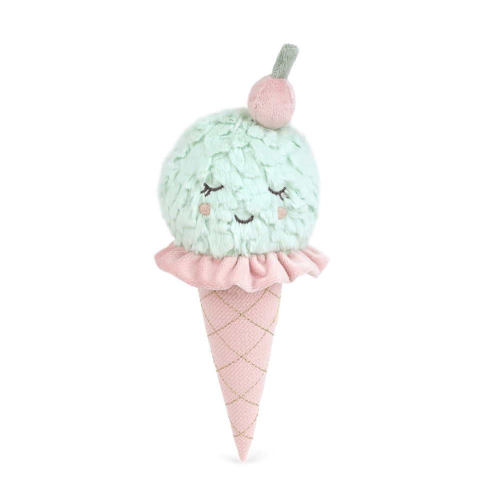 Minty Ice Cream Cone MON AMI Stuffed Toy Minty Ice Cream Cone Bonjour Fete - Party Supplies