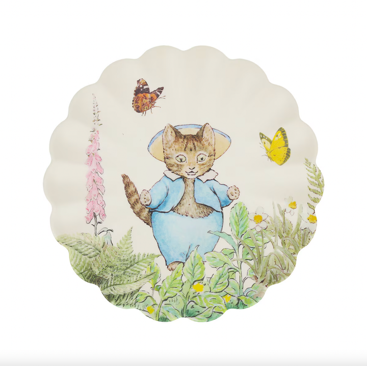 PETER RABBIT MELAMINE SMALL PLATES Meri Meri Plates PETER RABBIT MELAMINE SMALL PLATES Bonjour Fete - Party Supplies