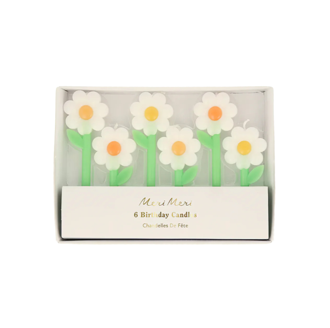 DAISY CANDLES Meri Meri Birthday Candles & Sparklers DAISY CANDLES Bonjour Fete - Party Supplies