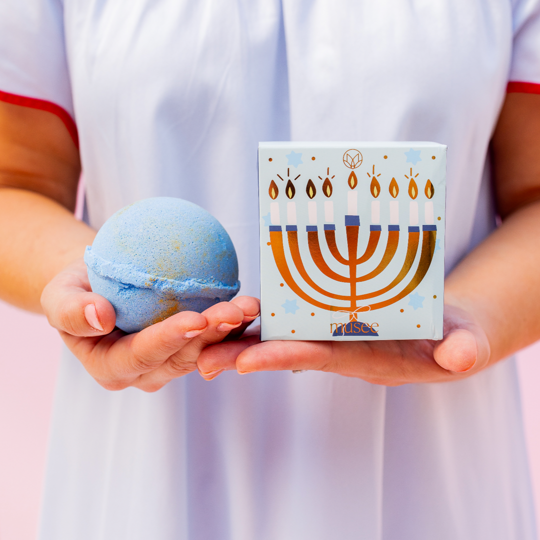 Happy Hanukkah Bath Balm Musee Specialty Bath Balm Happy Hanukkah Bath Balm Bonjour Fete - Party Supplies