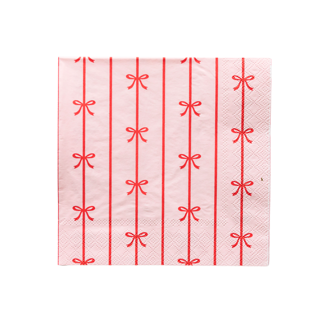 SIGNATURE BOW LARGE NAPKINS Bonjour Fete NAPKINS Bonjour Fete - Party Supplies