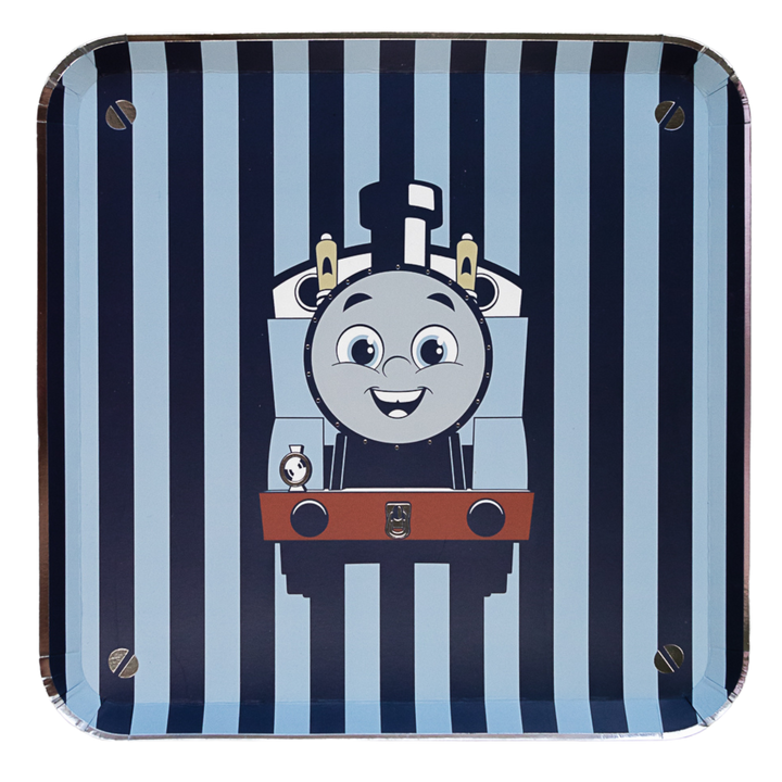 THOMAS & FRIENDS™ LARGE STRIPE PLATES Bonjour Fete Plates Bonjour Fete - Party Supplies