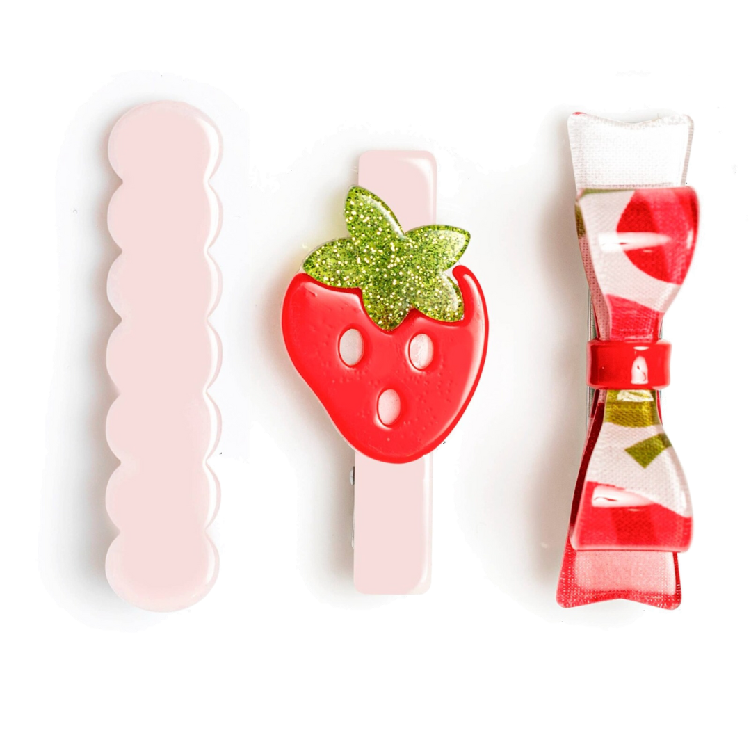 STRAWBERRY CLIPS Lilies & Roses NY Kid's Accessories & Costumes Bonjour Fete - Party Supplies