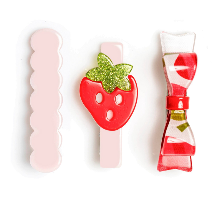 STRAWBERRY CLIPS Lilies & Roses NY Kid's Accessories & Costumes Bonjour Fete - Party Supplies