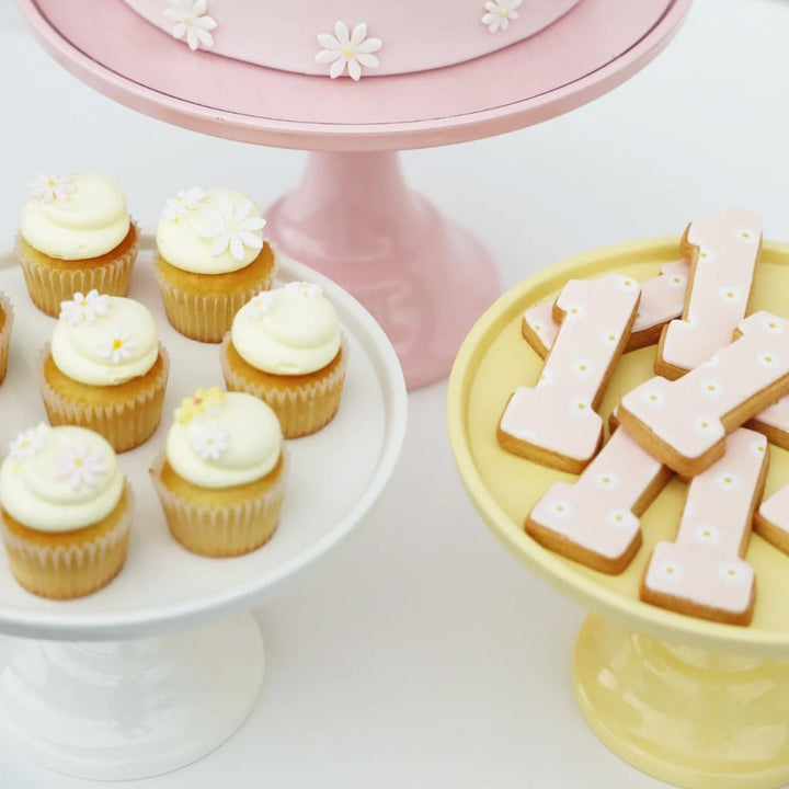 Small Daisy Yellow Melamine Cake Stand Bonjour Fete Party Supplies Daisy Party