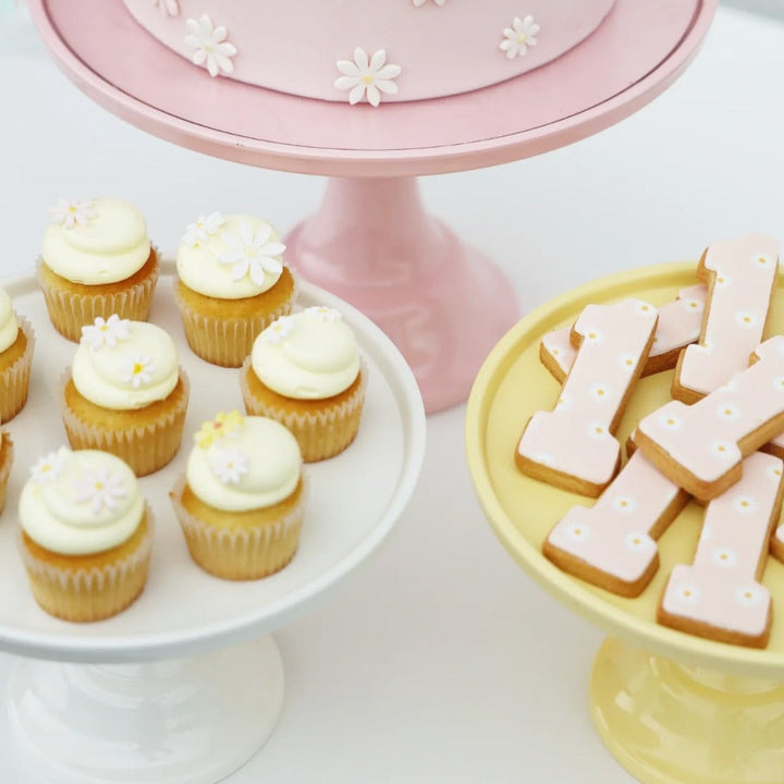 Small Linen White Melamine Cake Stand Bonjour Fete Party Supplies Easter Baking