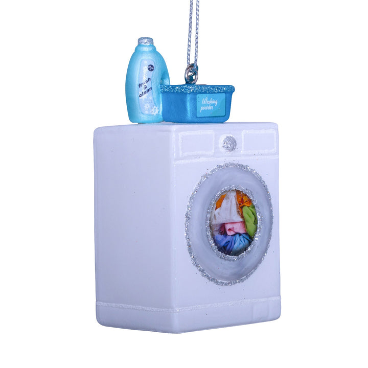 WASHING MACHINE GLASS ORNAMENT Vondels Bonjour Fete - Party Supplies