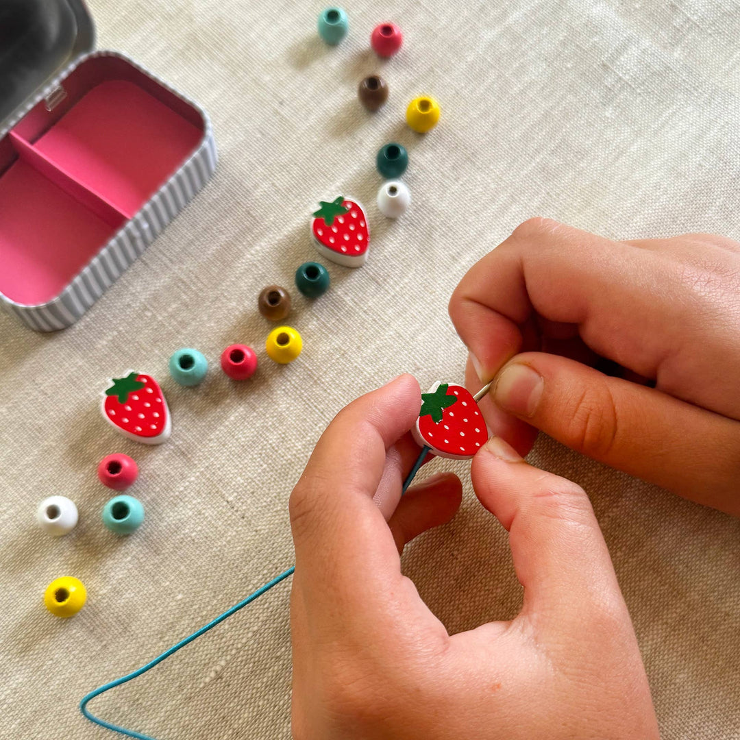 Strawberry Bracelet Gift Kit Cotton Twist Strawberry Bracelet Gift Kit Bonjour Fete - Party Supplies