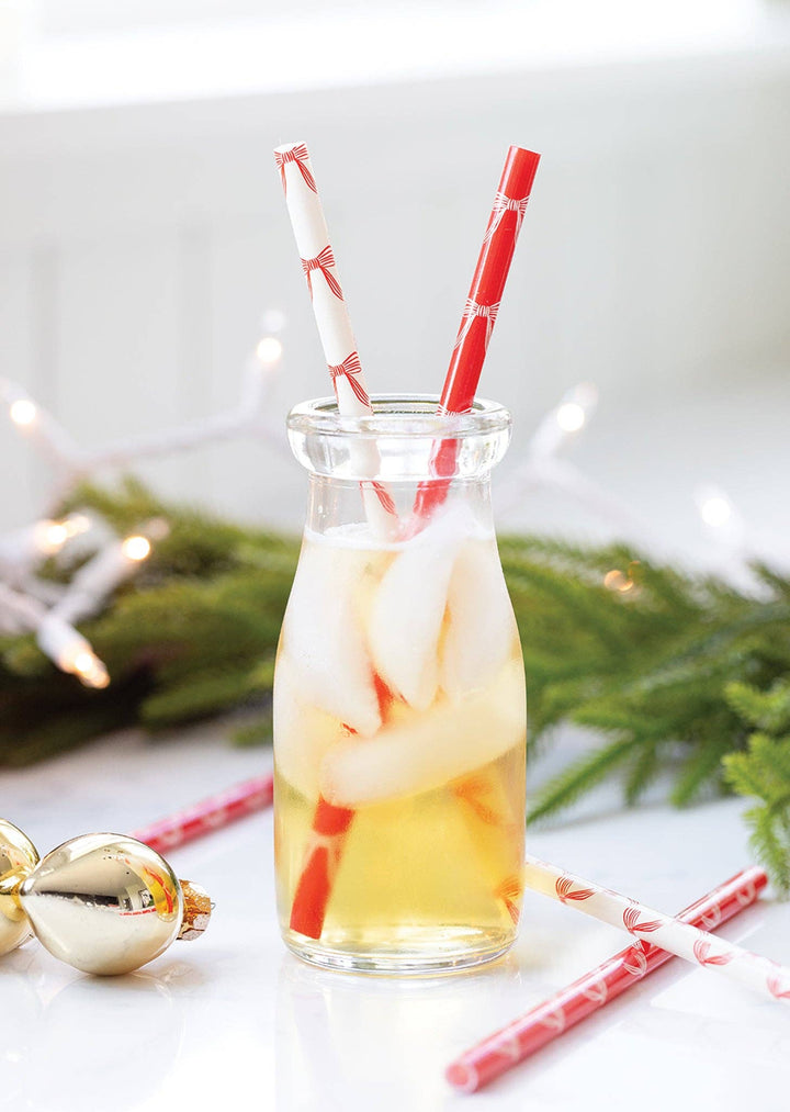 FESTIVE BOWS REUSABLE STRAWS My Mind’s Eye Party Straws FESTIVE BOWS REUSABLE STRAWS Bonjour Fete - Party Supplies