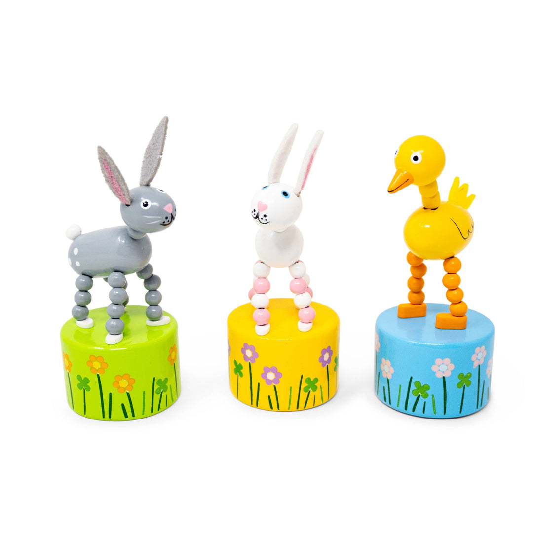 EASTER FRIENDS COLLAPSABLE WOODEN TOY Jack Rabbit Creations Easter Gifts & Basket Fillers EASTER FRIENDS COLLAPSABLE WOODEN TOY Bonjour Fete - Party Supplies