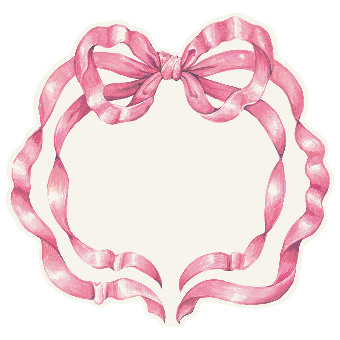 Pink Bow Placemats Bonjour Fete Party Supplies Table Covers & Placemats