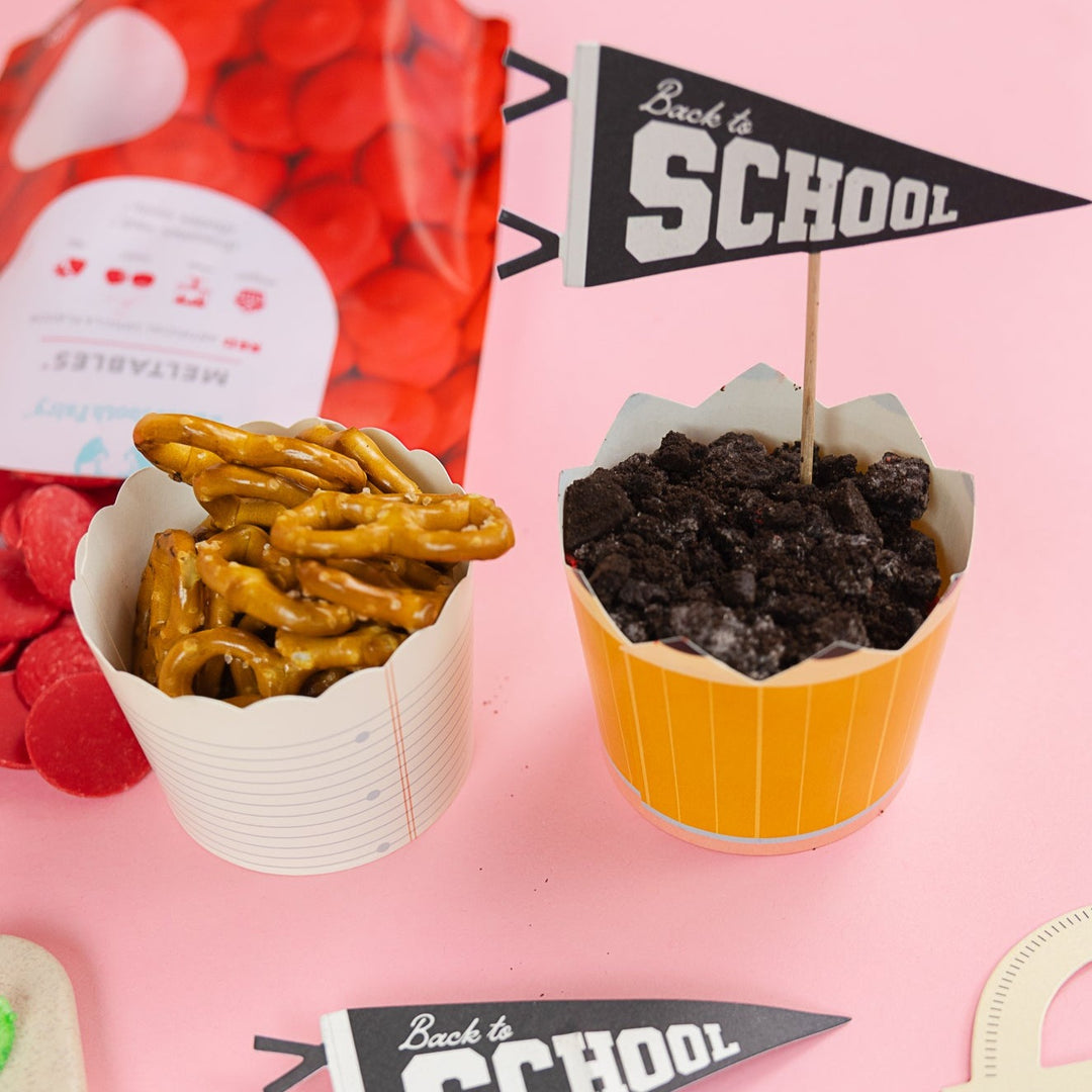 BACK TO SCHOOL BAKING CUPS My Mind’s Eye Back to School Bonjour Fete - Party Supplies