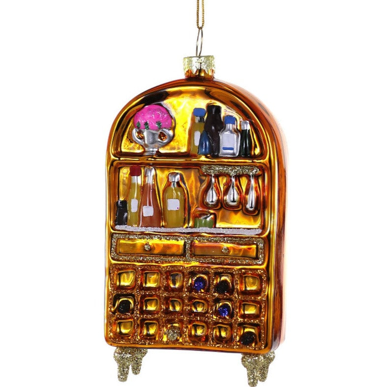 BAR CABINET ORNAMENT BY CODY FOSTER Cody Foster Co. Christmas Ornament Bonjour Fete - Party Supplies