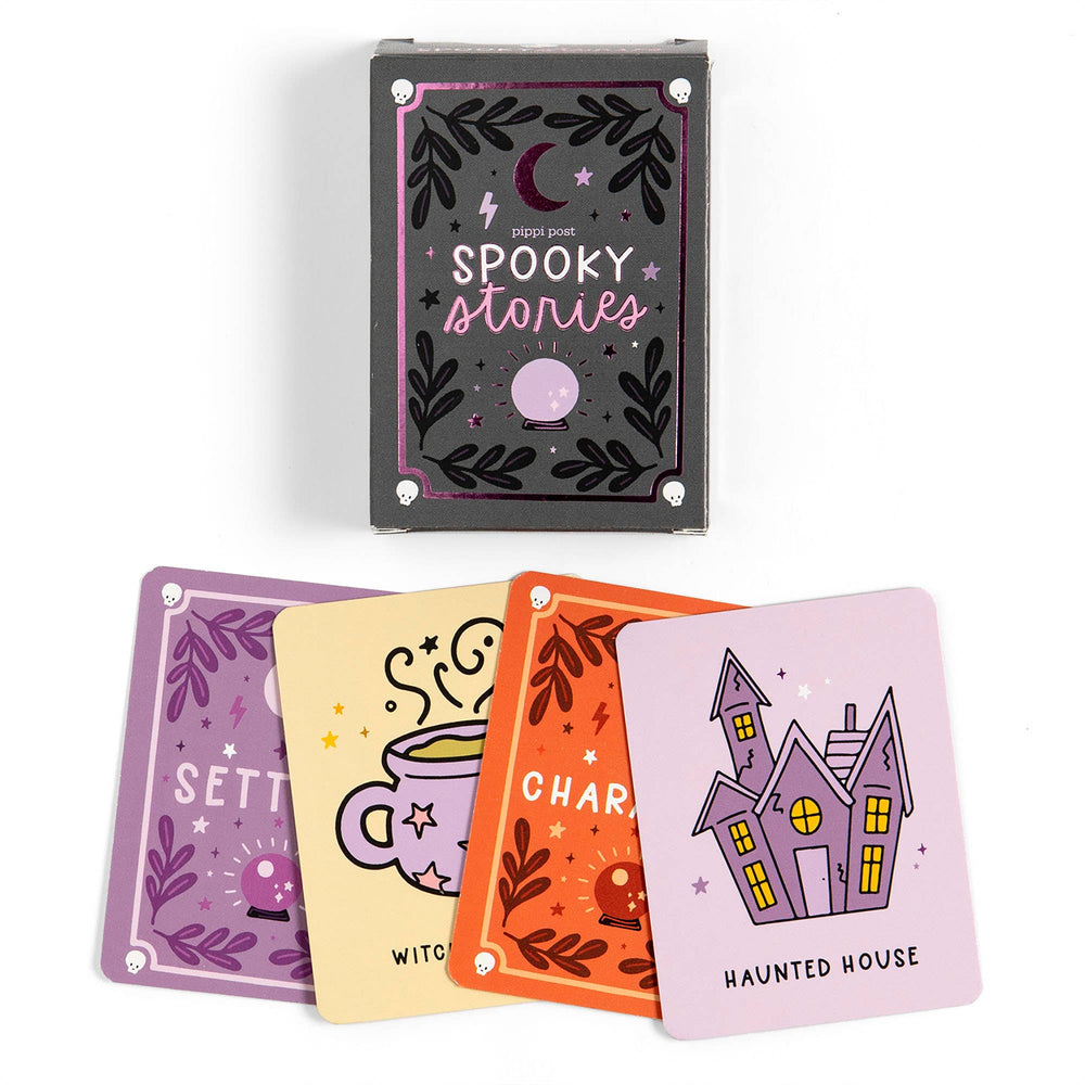 SPOOKY STORIES STORYTELLING PROMPTS CARD GAME Pippi Post Halloween Crafts & Games Bonjour Fete - Party Supplies