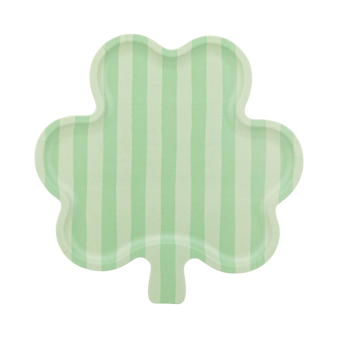 SHAMROCK SHAPED BAMBOO TRAY My Mind’s Eye St. Patrick's Day SHAMROCK SHAPED BAMBOO TRAY Bonjour Fete - Party Supplies