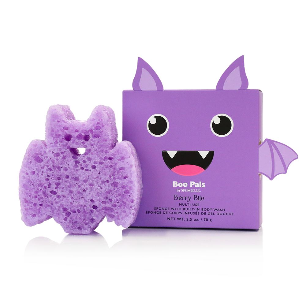 BAT SHOWER BUFFER SPONGE Spongellé Halloween Party Favors & Boo Baskets Bonjour Fete - Party Supplies