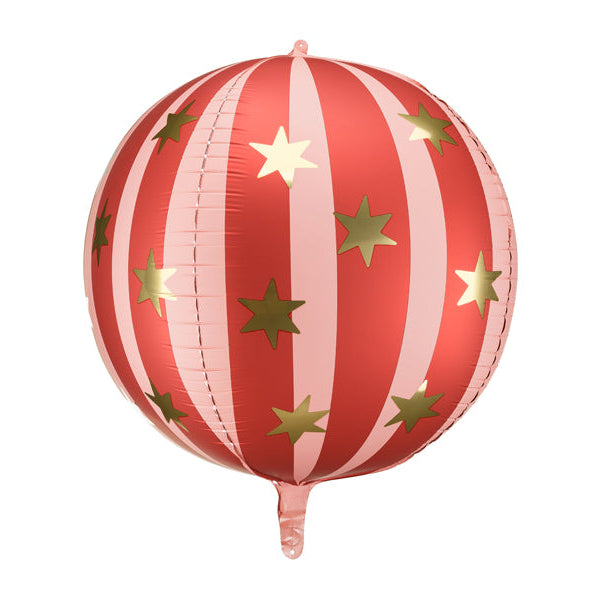 RED STARRY BALL FOIL BALLOON Party Deco Balloons RED STARRY BALL FOIL BALLOON Bonjour Fete - Party Supplies