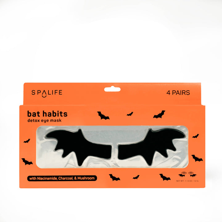 BAT DETOX UNDEREYE MASKS My Spa Life Halloween Party Favors & Boo Baskets Bonjour Fete - Party Supplies