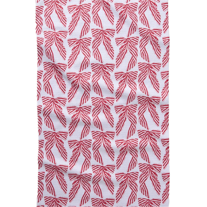 Striped Bows Tea Towel Geometry Striped Bows Tea Towel Bonjour Fete - Party Supplies