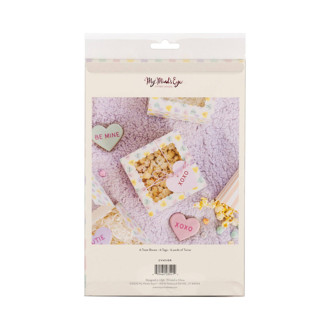 CVH1109 - Conversation Hearts Cookie Box My Mind’s Eye CVH1109 - Conversation Hearts Cookie Box Bonjour Fete - Party Supplies