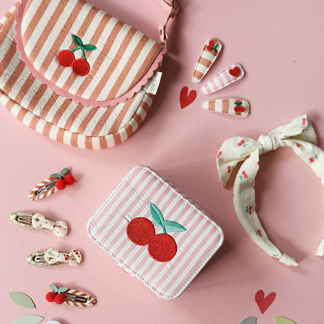 Stripy Cherry Scallop Bag Rockahula Kids Stripy Cherry Scallop Bag Bonjour Fete - Party Supplies