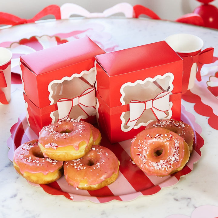 RED & PINK STRIPED TRAY Meri Meri Christmas Holiday Kitchen & Entertaining RED & PINK STRIPED TRAY Bonjour Fete - Party Supplies