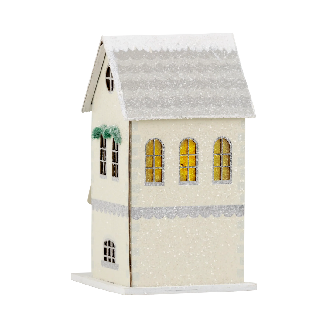 CHRISTMAS VILLAGE HOUSE My Mind’s Eye Christmas Trees & Houses Bonjour Fete - Party Supplies