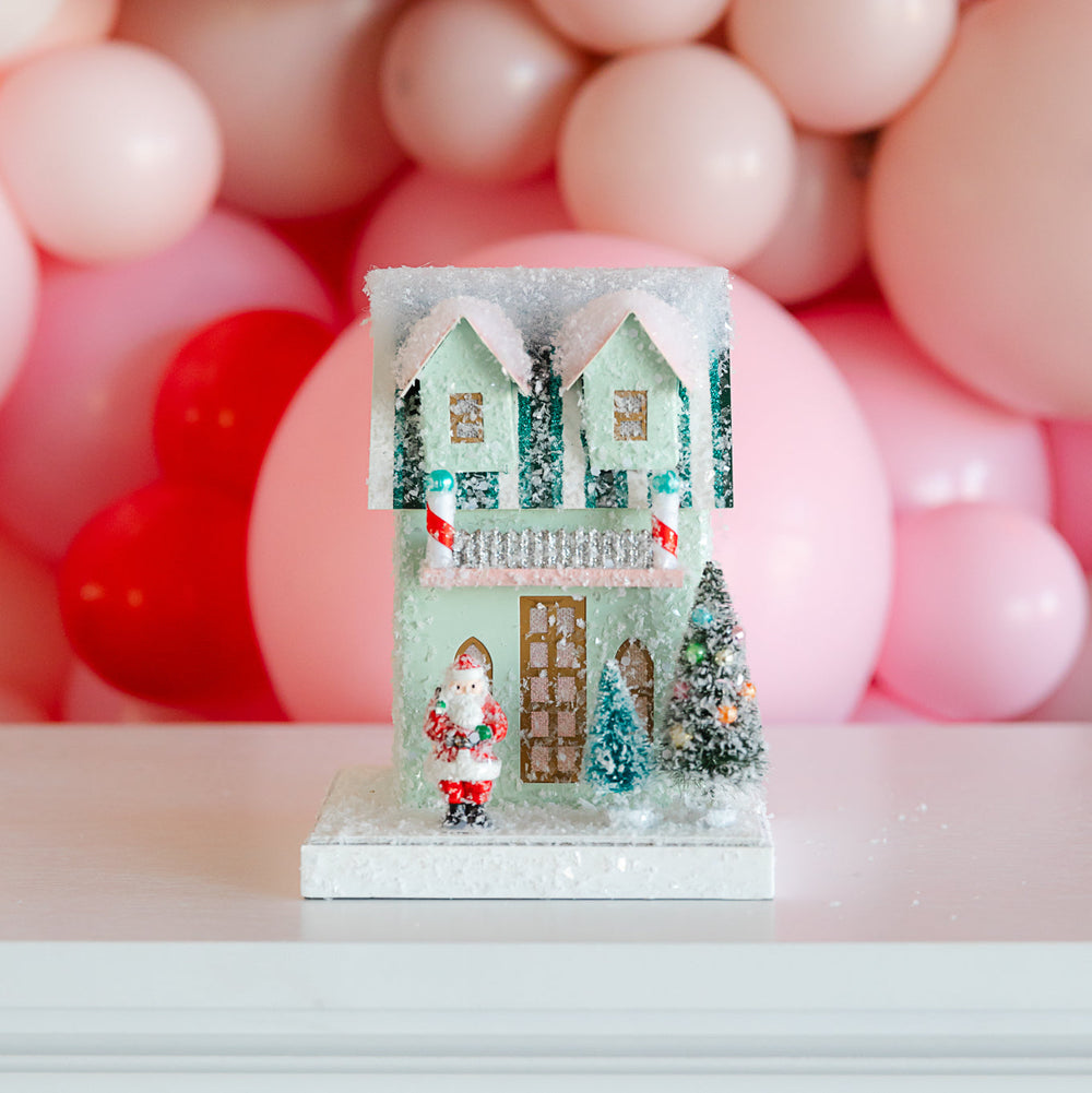 PETITE MINT HOUSE BY CODY FOSTER Cody Foster Co. Christmas House Bonjour Fete - Party Supplies