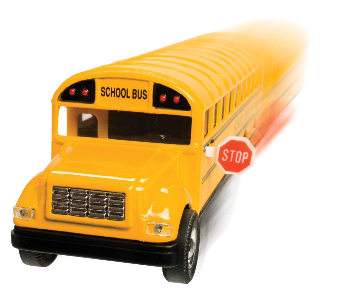 Metal School Bus Toy Bonjour Fete Party Supplies Back To School