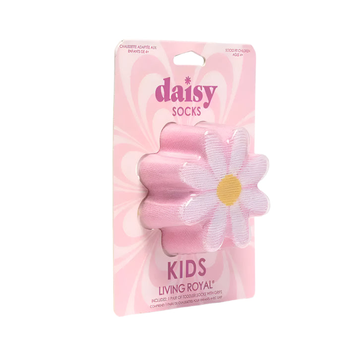 3D Packaged Crew Socks - Kids - Daisy Flower - Pink Living Royal 3D Packaged Crew Socks - Kids - Daisy Flower - Pink Bonjour Fete - Party Supplies