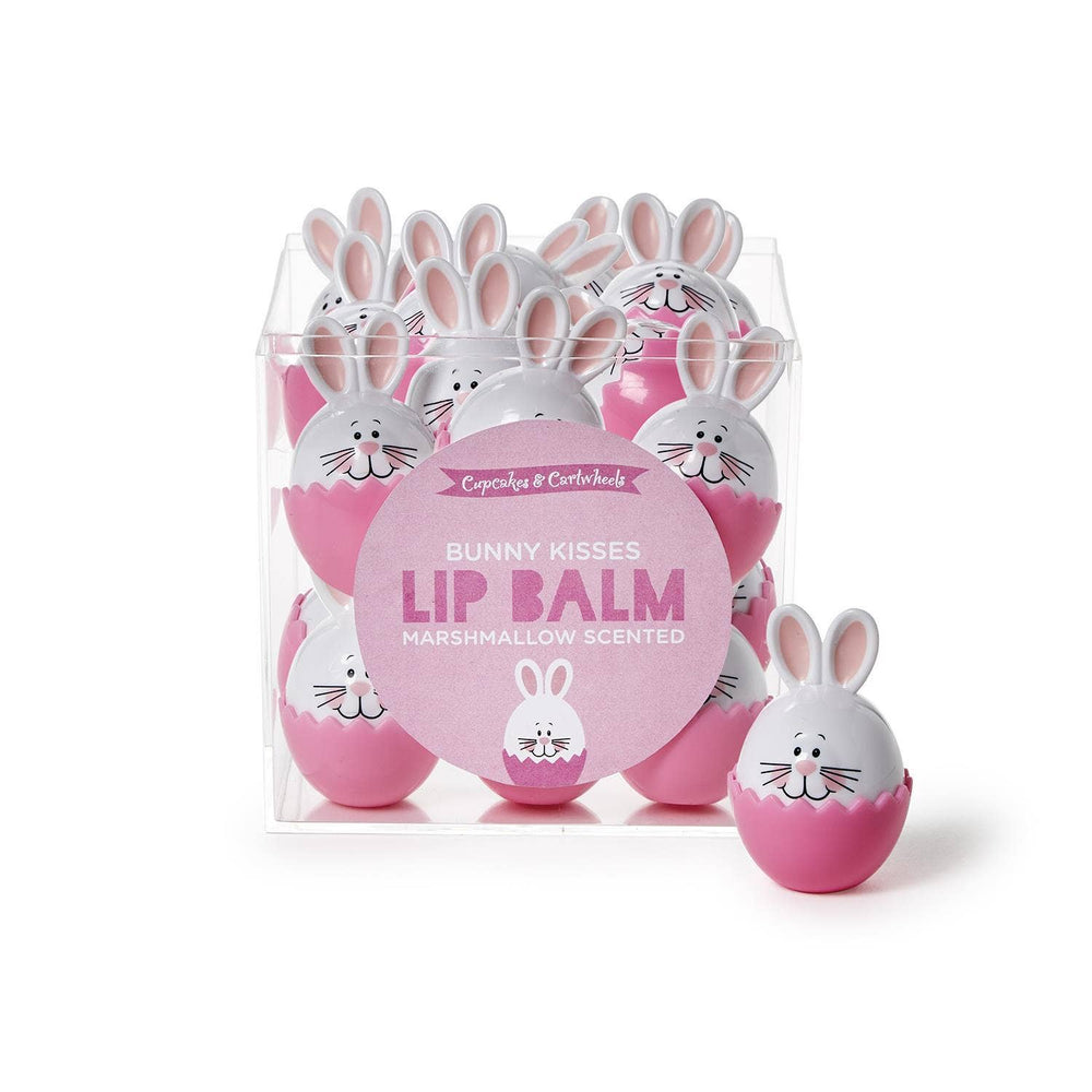 Marshmallow Scented Bunny Lip Balm Unit with Display Two's Company - Seasonal Collection Marshmallow Scented Bunny Lip Balm Unit with Display Bonjour Fete - Party Supplies