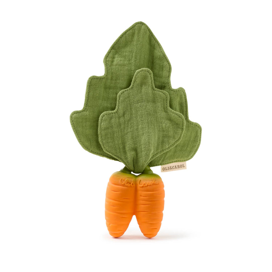 Cathy the Carrot Mini DouDou Teether Oli & Carol Cathy the Carrot Mini DouDou Teether Bonjour Fete - Party Supplies