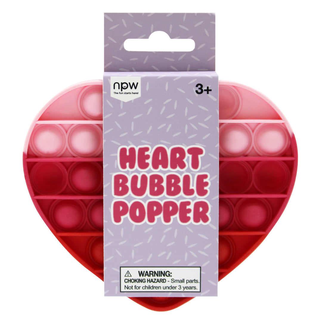 Heart Bubble Popper, Fidget Toy NPW Heart Bubble Popper, Fidget Toy Bonjour Fete - Party Supplies