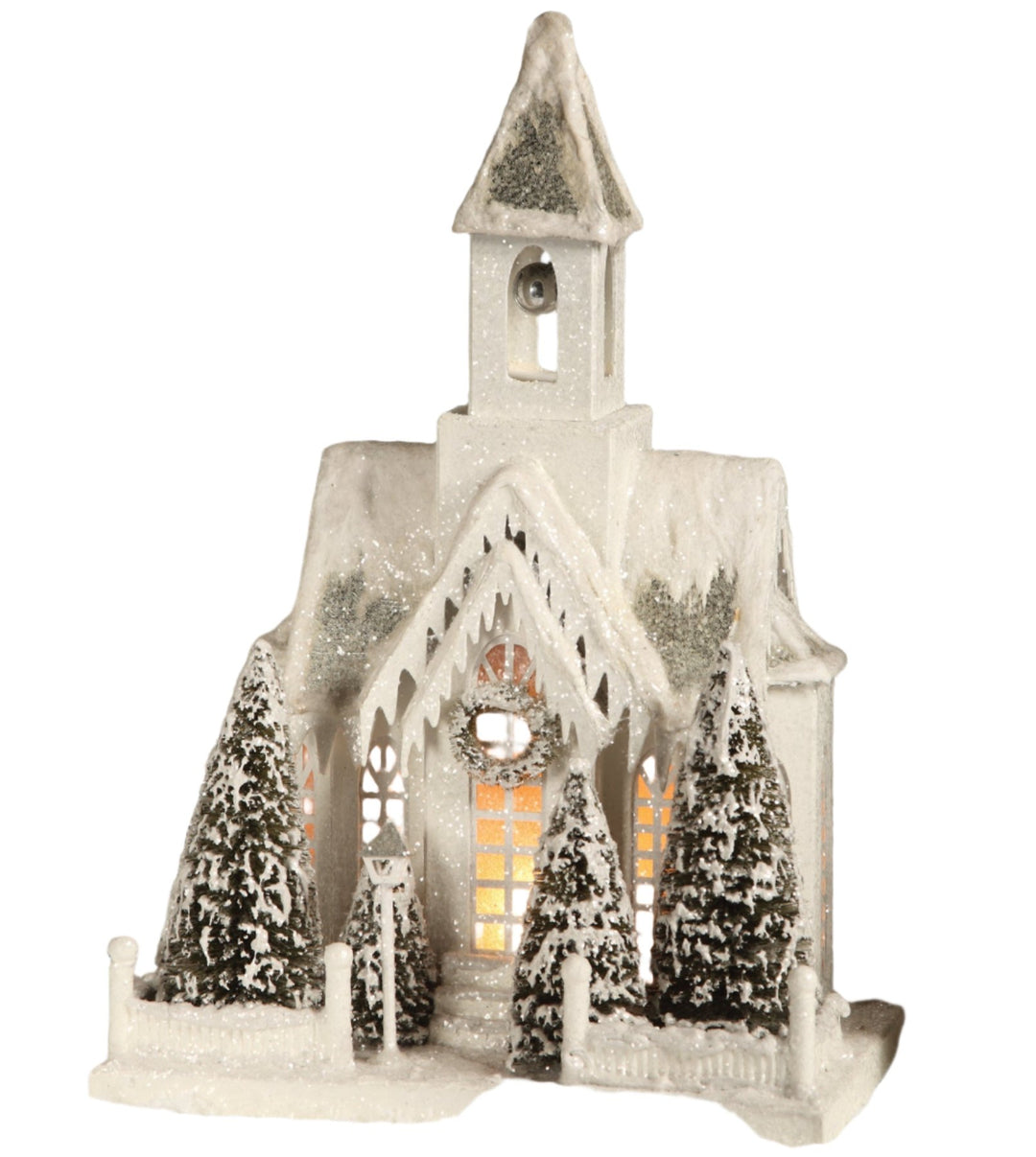 Ivory Church Large Bethany Lowe Designs, Inc. Ivory Church Large Bonjour Fete - Party Supplies