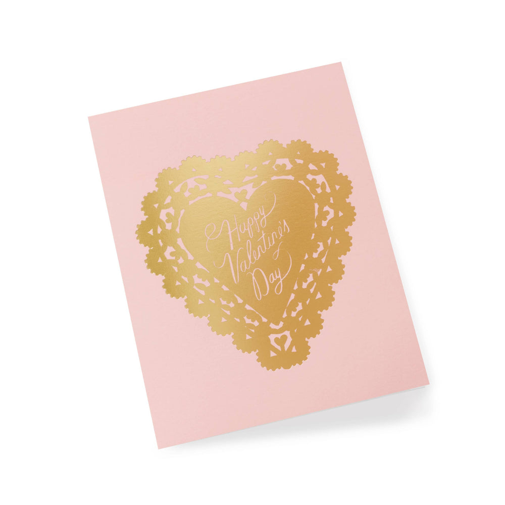 Doily Valentine Card Rifle Paper Co. Bonjour Fete - Party Supplies