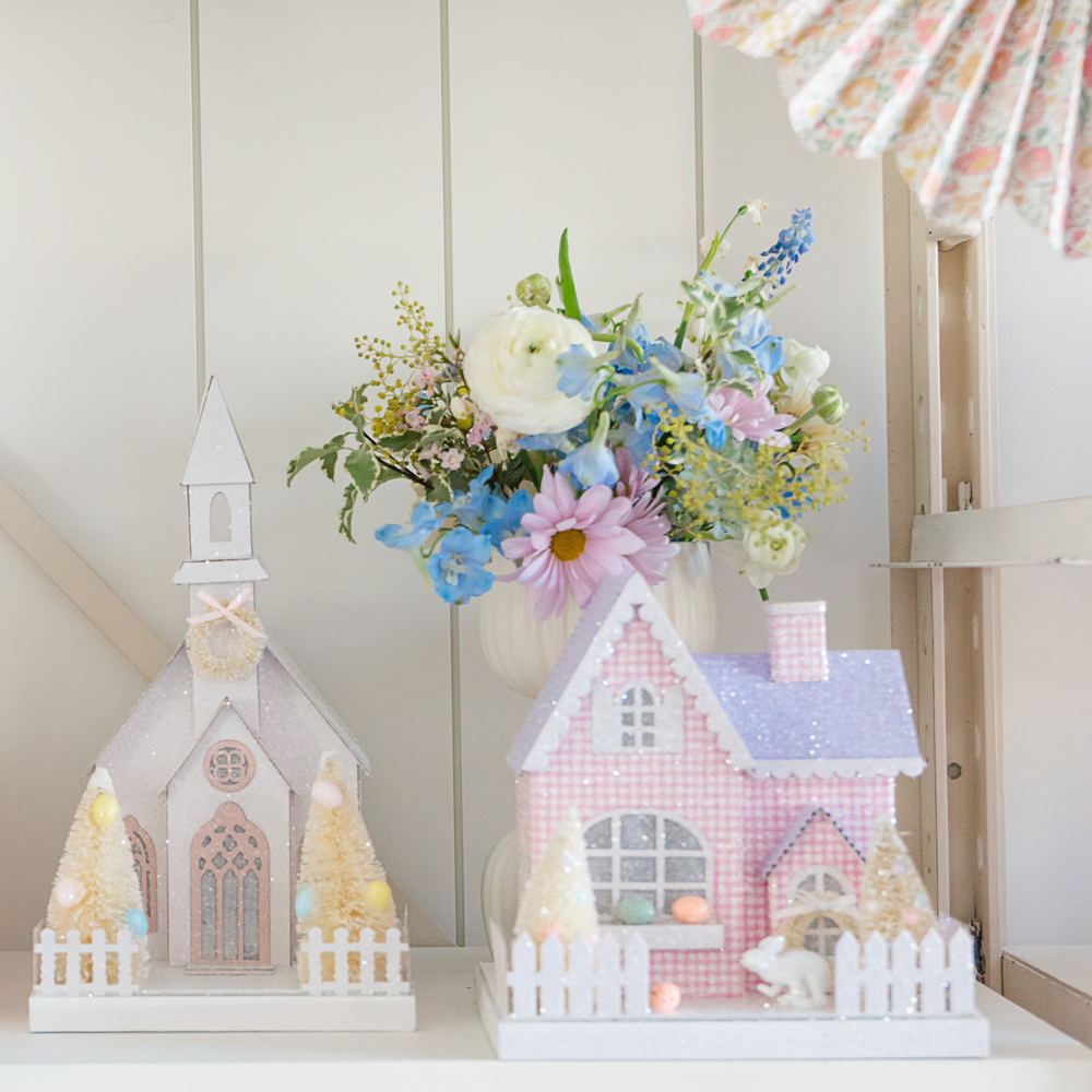 SPRING GINGHAM HOUSE Regency International Easter Home SPRING GINGHAM HOUSE Bonjour Fete - Party Supplies