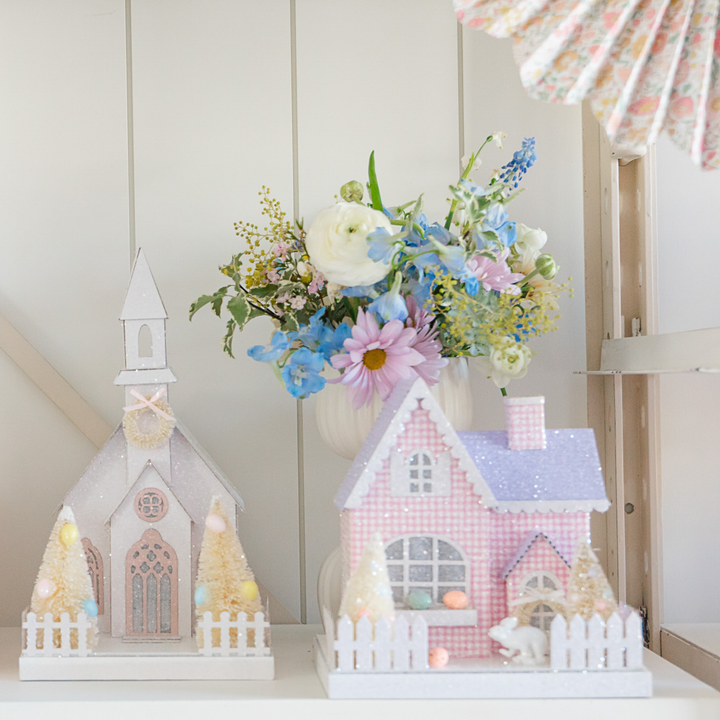 SPRING GINGHAM HOUSE Regency International Easter Home SPRING GINGHAM HOUSE Bonjour Fete - Party Supplies