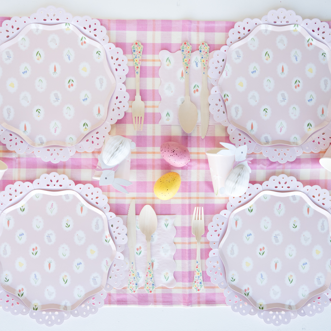 HONEYCOMB BUNNY CUPS Meri Meri Easter Tableware HONEYCOMB BUNNY CUPS Bonjour Fete - Party Supplies