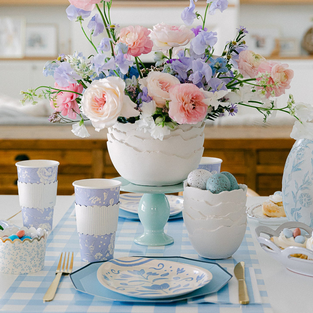 WEDGEWOOD BLUE MELAMINE CAKE STAND Joyeux Company Cake Stands Bonjour Fete - Party Supplies