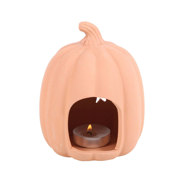 Terracotta Halloween Pumpkin Tealight Holder Bonjour Fete Party Supplies Halloween Home Decor