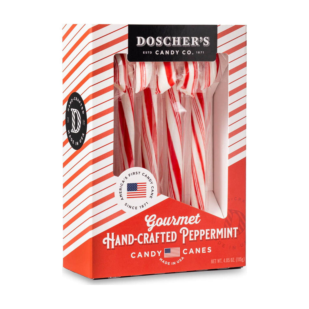 PEPPERMINT CANDY CANES BOX Doscher's Candy Christmas Candy PEPPERMINT CANDY CANES BOX Bonjour Fete - Party Supplies