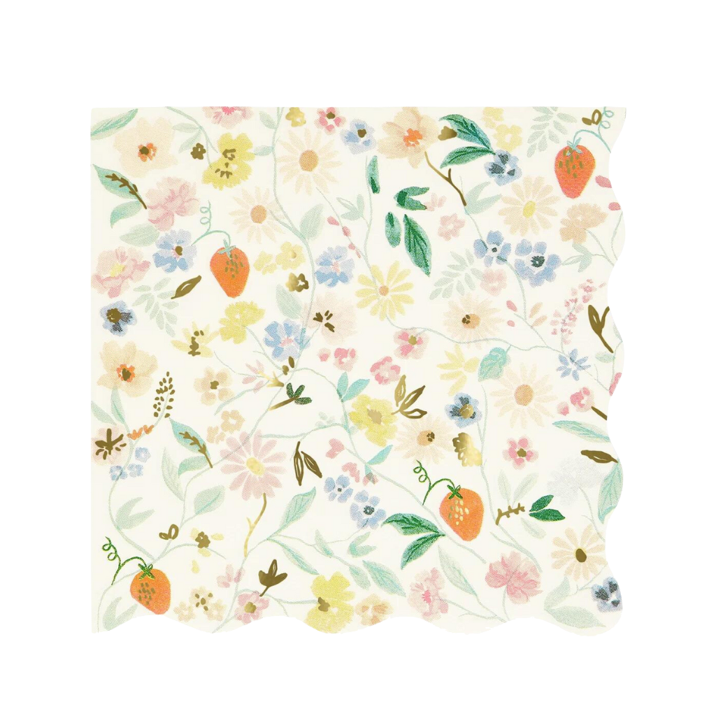 ELEGANT FLORAL NAPKINS Meri Meri Napkins ELEGANT FLORAL NAPKINS Bonjour Fete - Party Supplies